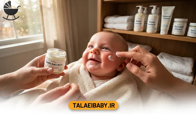 چه کرمی برای صورت نوزاد خوبه؟ (راهنمای جامع مراقبت از پوست نوزاد)